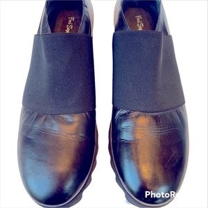 FRED SEGAL FEET black leather comfy shoe, size 38, Never worn
